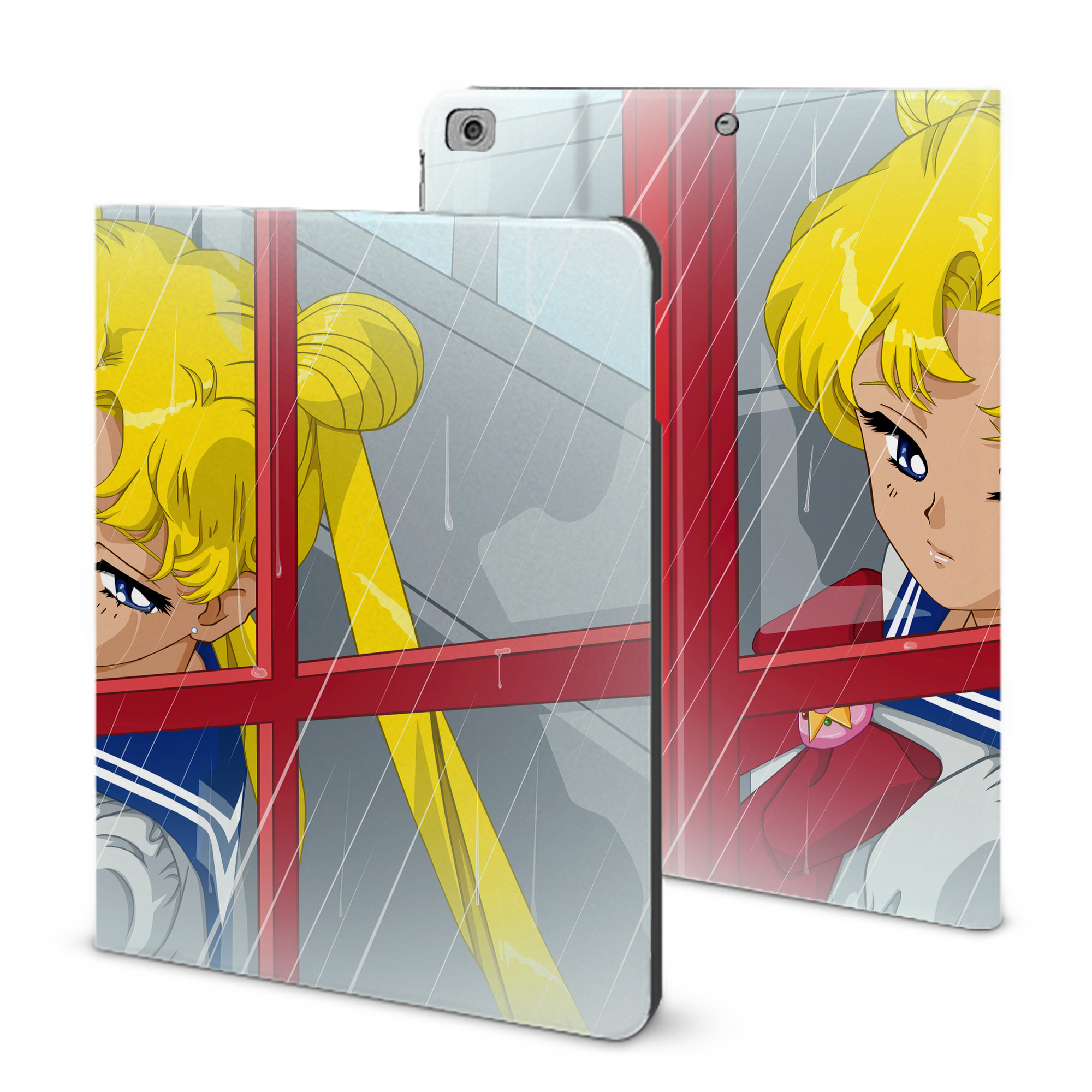 （画像用） 美少女戦士セーラームーン Sailor Moon IPad ケース ブック型 PUレザー TPU 耐衝撃 軽量 薄型 ペン収納なし 全面保護 IPad 各モデル対応